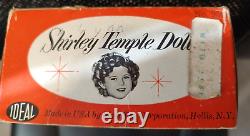 12 Vinyl Shirley Temple Doll 1950's Rare Pink Velvet Dress, slip TAGGED MIB