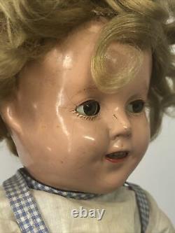 13 Antique Ideal Compo Shirley Temple 13 Doll Compo Original Wig Redressed #CO