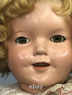 13 Antique Ideal Shirley Temple Compo With Original Dress & Wig Clear Eyes #Mi