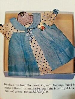 13 Compo Shirley Temple Doll RARE CAPTAIN JANUARY dImiity RED dress