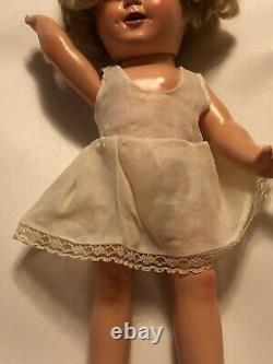 13 Shirley Temple Doll 1930s Ideal vintage Composition Doll Original Dress Slip