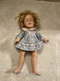 13 Shirley Temple Doll 1930s vintage Composition Doll Dress And Bloomers