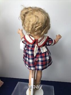 13 Vintage Ideal Compo Shirley Temple 13 Doll Compo Original Wig & Dress #SF