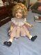 13 Compo. Sgnd. Ideal Shirley Temple Doll, Original Wig, Tdress, Clear Eyes