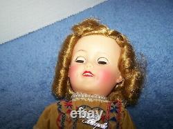 15 Vintage Ideal Shirley Temple Doll Vinyl All Original Pin Purse Hair Net