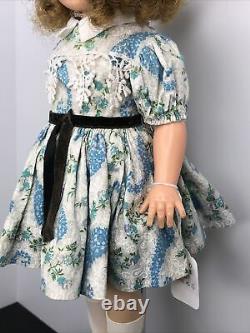 15 Vintage Ideal Shirley Temple Doll Vinyl Original Blue Floral Dress Tagged CO