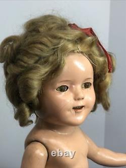 16 Antique Ideal Compo Shirley Temple Sweet Original Wig Golden Curls #CO