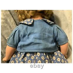 16 inch Shirley Temple composition doll in Bolero Dress