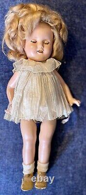 17 C1934 All Orig Composition Shirley Temple Doll Rare Size Factory Original
