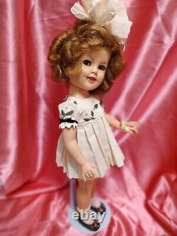 17 Ideal Flirty Eye Shirley Temple Doll With Mini Me DM Shirley Same Dress