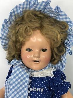 17 Vintage Ideal Shirley Temple Doll Composition Marked Little Rebel #CO