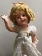 18 Antique Ideal Compo Shirley Temple Doll 1936 Fao Schwartz Floral Dress Pin S