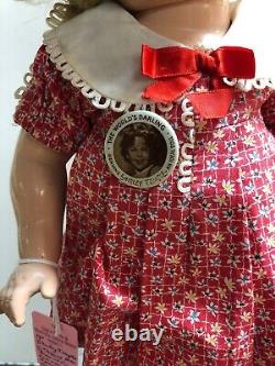 18 Antique Ideal Compo Shirley Temple Doll NRA Tagged Original Dress Adorable S