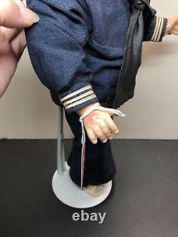 18 Antique Ideal Compo Shirley Temple Original Captain January Sailor Navy #SH