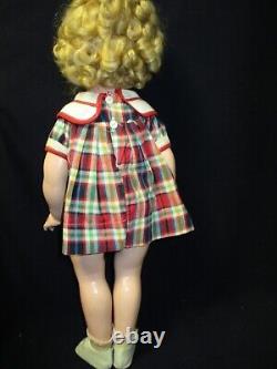 18 Vintage Composition Shirley Temple Doll With Orig Clothes 1930s Ideal Toy Co