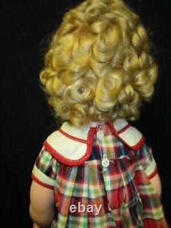 18 Vintage Composition Shirley Temple Doll With Orig Clothes 1930s Ideal Toy Co