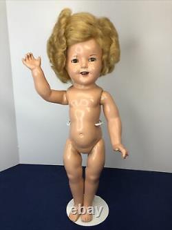 18 Vintage Ideal Shirley Temple Doll Compo Marked Repainted Restyled Wig #L