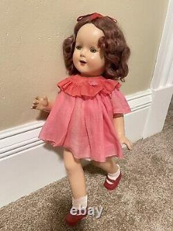 1930 Rare Excellent Ideal 20 Composition Doll Perfect FACE All Original
