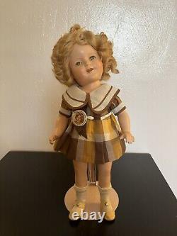 1930's 16 IDEAL SHIRLEY TEMPLE Composite Articulated Doll Original Box