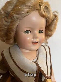 1930's 16 IDEAL SHIRLEY TEMPLE Composite Articulated Doll Original Box