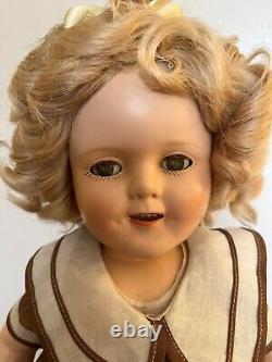 1930's 16 IDEAL SHIRLEY TEMPLE Composite Articulated Doll Original Box