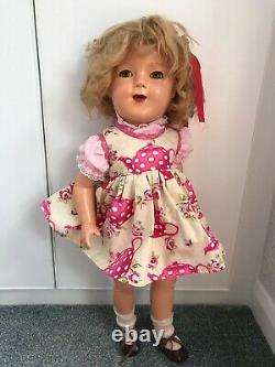1930's AMERICAN IDEAL SHIRLEY TEMPLE ANTIQUE COMPOSITION DOLL