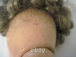 1930's Composition Shirley Temple Ideal Doll 18 Nice Used Condition for age