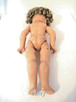 1930's Composition Shirley Temple Ideal Doll 18 Pre-owned