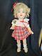 1930's Eegee 18 Miss Charming Composition Shirley Temple Doll With Pin