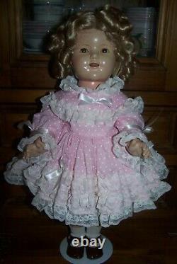 1930's IDEAL SHIRLEY TEMPLE COMPOSITION DOLL 18 HEIGHT
