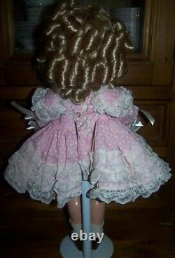 1930's IDEAL SHIRLEY TEMPLE COMPOSITION DOLL 18 HEIGHT