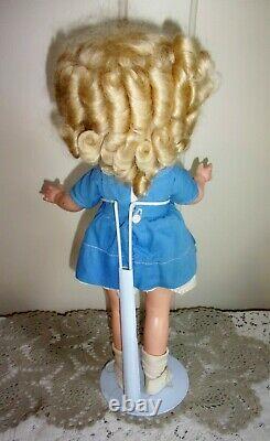 1930's Ideal 16 SHIRLEY TEMPLE Composite Doll with Global Dolls 100% Mohair Wig