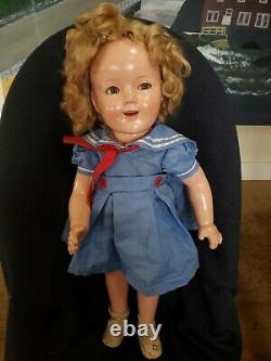 1930's Ideal 25 Compositon Shirley Temple Doll with Flirty Eyes