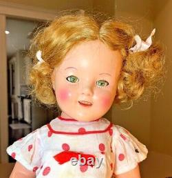 1930's Ideal Shirley Temple 18 Composition Doll