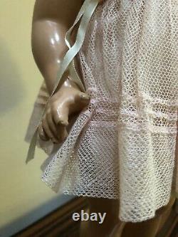 1930's Ideal Shirley Temple Composition Doll 18 Tall Sleep Eyes Adorable