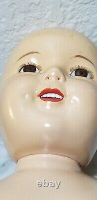 1930's Ideal Shirley Temple Composition Doll 24- No Wig- Excellent Condition