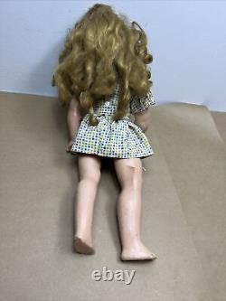 1930's Ideal Shirley Temple Composition Doll with Dress 18