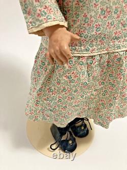 1930's SHIRLEY TEMPLE 16Composition Doll in Floral Dress with Black Shoes & Stand