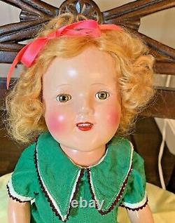 1930's Shirley Temple Clone 17 Composition Doll
