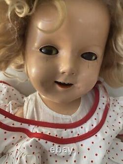 1930's Shirley Temple Doll 28 Inch