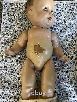 1930's Vintage Freundlich Baby Sandy German Compo Doll Shirley Temple Comp 19