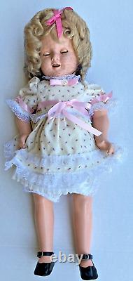 1930s Ideal 18 Composition Shirley Temple doll that was taken care of