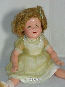 1930s Ideal Composition Doll 22 Shirley Temple