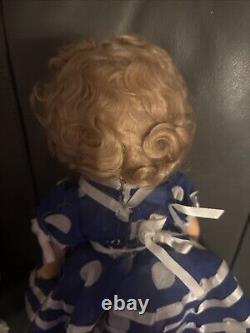 1930s Marked 13 Shirley Temple Doll With Original Outfit & Skates