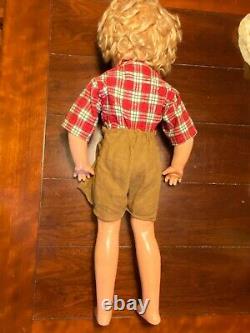 1930s Shirley Temple 27 Texas Ranger Cowgirl Doll. Really Nice