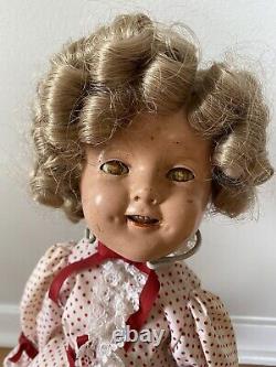 1930s Vintage Shirley Temple Doll Composition Ideal N & T Monster Haunted