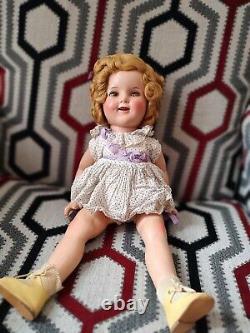 1930s shirley temple composition doll 18 inch
