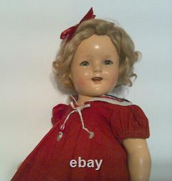 1934 18 Composition Ideal First Run COPN&T Shirley Temple Doll in Sailor Dress
