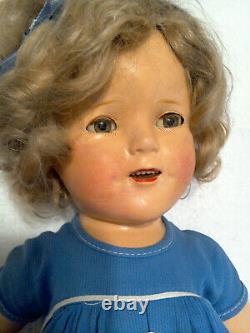1934 18 Composition Ideal First Run COPN&T Shirley Temple Doll in Scottie Dress