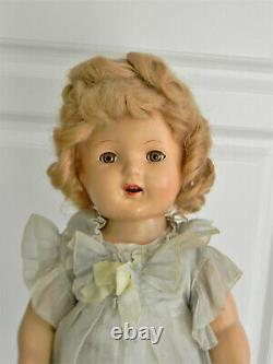 1940's Original 20 Miss Charming Shirley Composition DollOpen MouthSleep Eyes